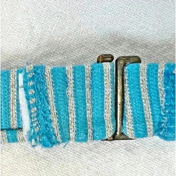 Andie Swim Bikini Gold Stripe Bikini Splash/Bermuda Top S/ Classic Bottom M - Picture 11 of 15